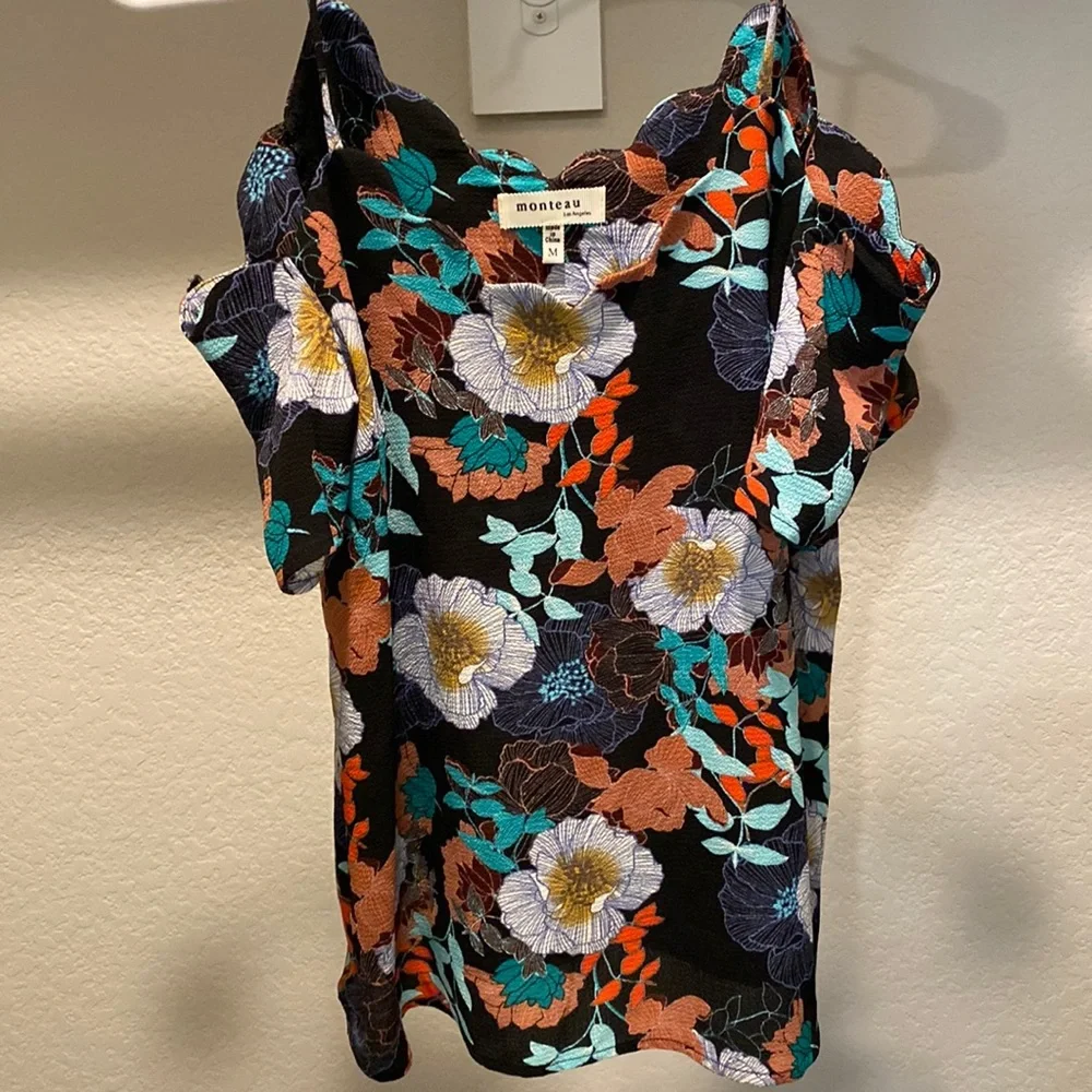 Floral Off the Shoulder Top - Picture 1 of 7